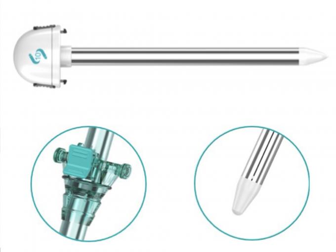 ابزار جراحی شکم یکبار مصرف یکبار مصرف 10 میلی متری Hasson Trocar Blunt Tip 0