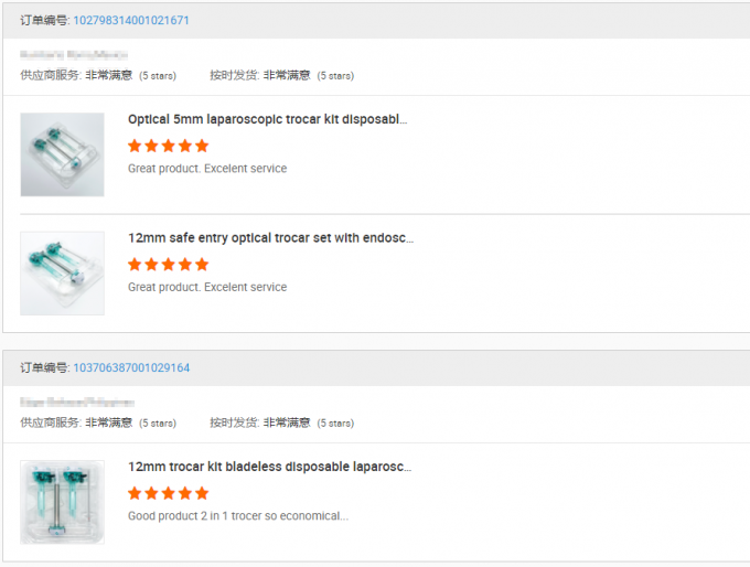 آخرین اخبار شرکت بازخورد مشتری - کیت تروکار و تروکار یکبار مصرف | SurgSci  1