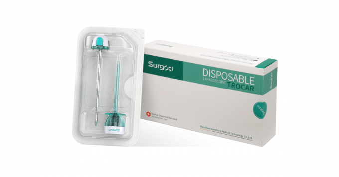 تروکار و کانول اپتیکال یکبار مصرف استریل قابل جدا شدن برای جراحی لاپاراسکوپی 4