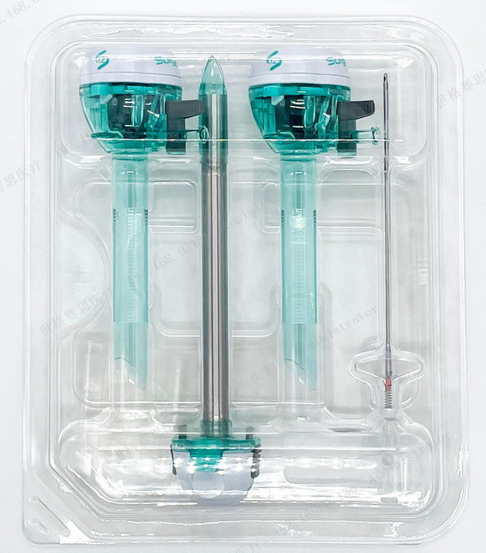 Surgsci Trocar Kit 12mm جراحی شکم ابزار استریل Kit Trocar قابل مشاهده